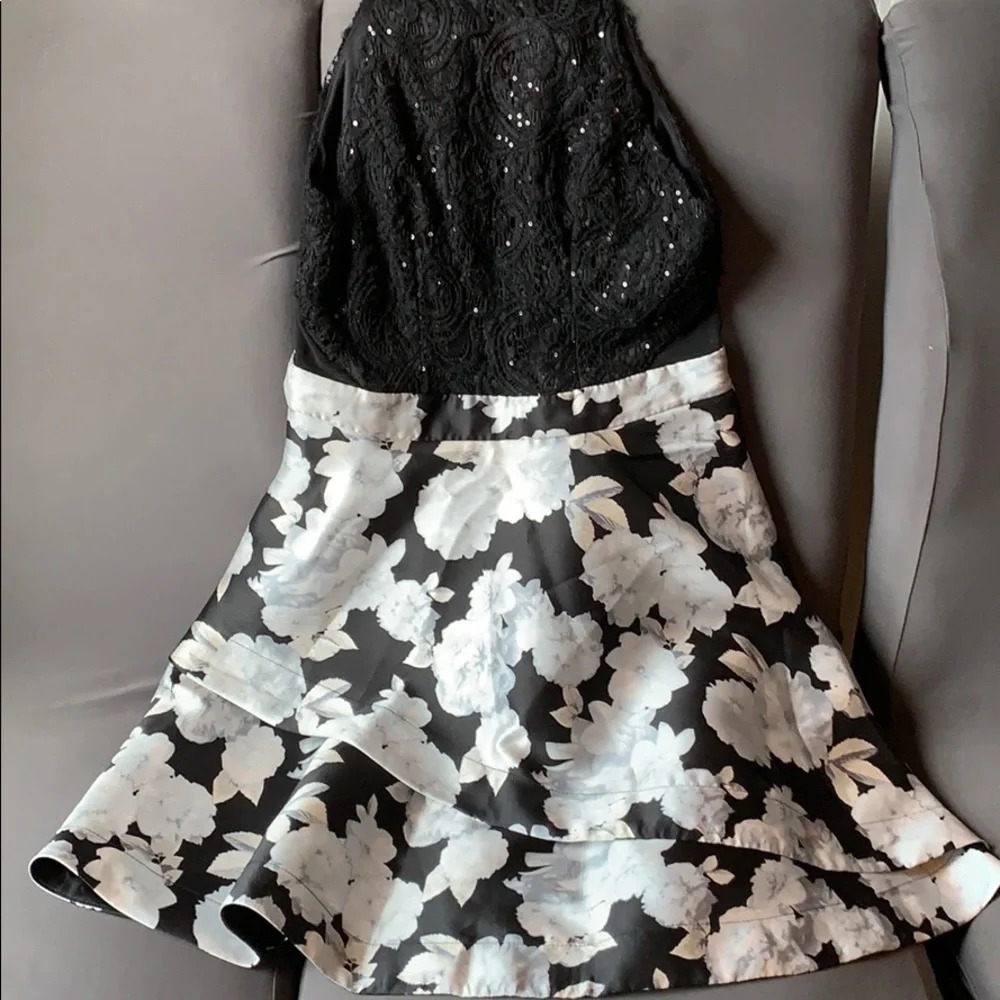 NWOT!! Speechless embellished black floral dress 9